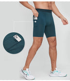 Mens Running Compression 88%Polyester 12%Spandex Shorts G/1011