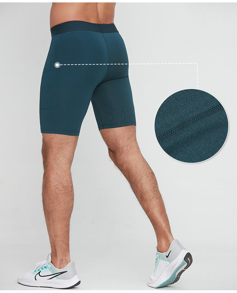 Mens Running Compression 88%Polyester 12%Spandex Shorts G/1011