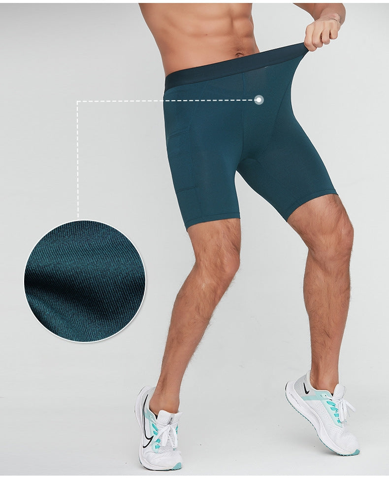 Mens Running Compression 88%Polyester 12%Spandex Shorts G/1011