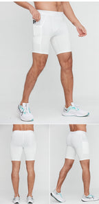 Mens Running Compression 88%Polyester 12%Spandex Shorts G/1011