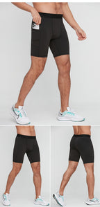 Mens Running Compression 88%Polyester 12%Spandex Shorts G/1011