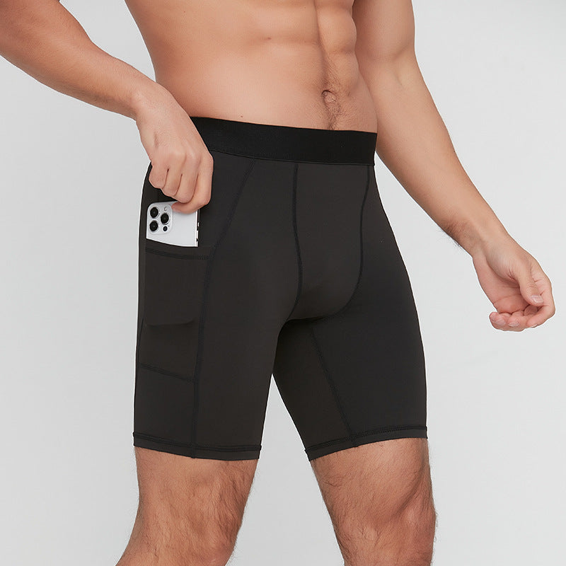 Mens Running Compression 88%Polyester 12%Spandex Shorts G/1011