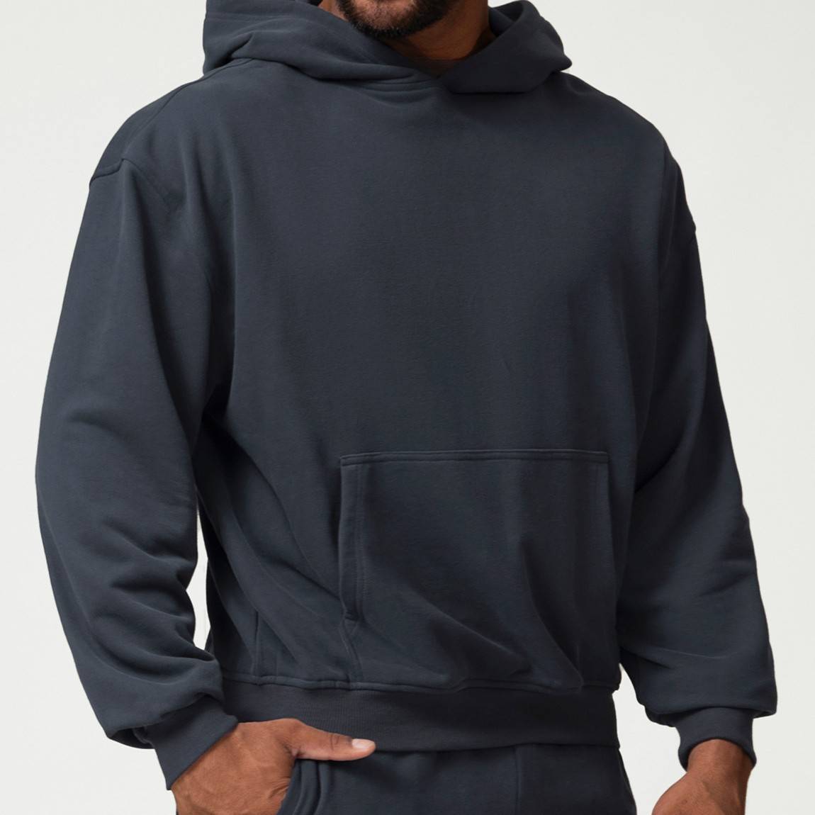 Mens Casual Activewear 50%cotton 50%polyester Hoodie Pants Set 1019-1017 - hoodie print logo 14