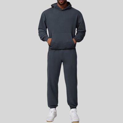 Mens Casual Activewear 50%cotton 50%polyester Hoodie Pants Set 1019-1017 Set
