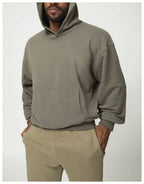 Mens Casual Activewear 50%cotton 50%polyester Hoodie Pants Set 1019-1017 - hoodie print logo 25