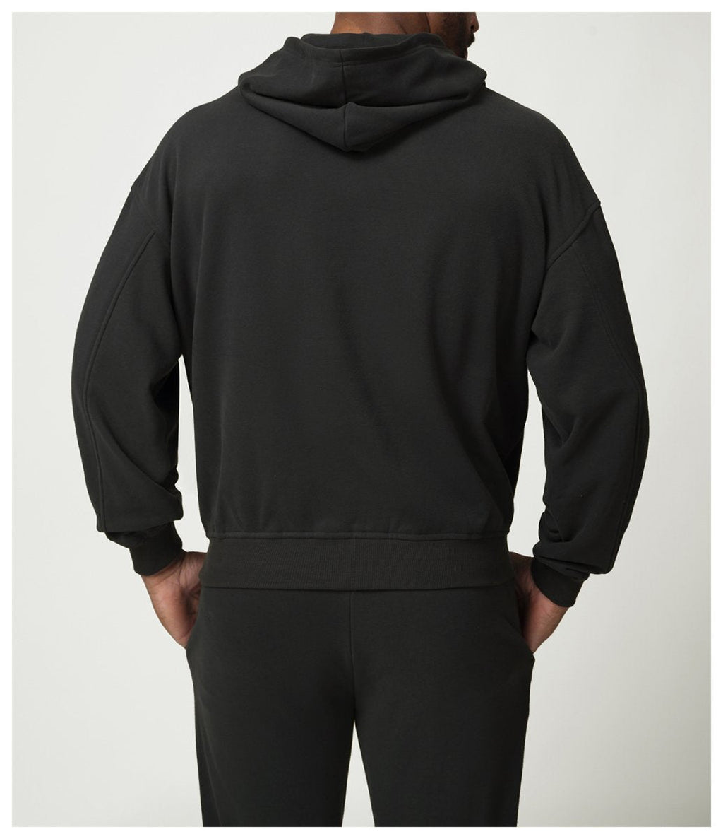 Mens Casual Activewear 50%cotton 50%polyester Hoodie Pants Set 1019-1017 - hoodie print logo 32