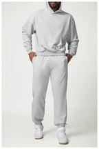 Mens Casual Activewear 50%cotton 50%polyester Hoodie Pants Set 1019-1017 - pants print logo 25