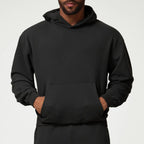 Mens Casual Activewear 50%cotton 50%polyester Hoodie Pants Set 1019-1017 - hoodie print logo 8