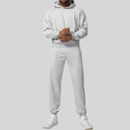 Mens Casual Activewear 50%cotton 50%polyester Hoodie Pants Set 1019-1017 - pants print logo 13