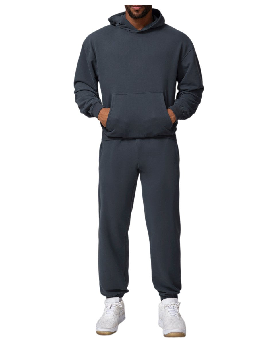 Mens Casual Activewear 50%cotton 50%polyester Hoodie Pants Set 1019-1017 - pants print logo 15