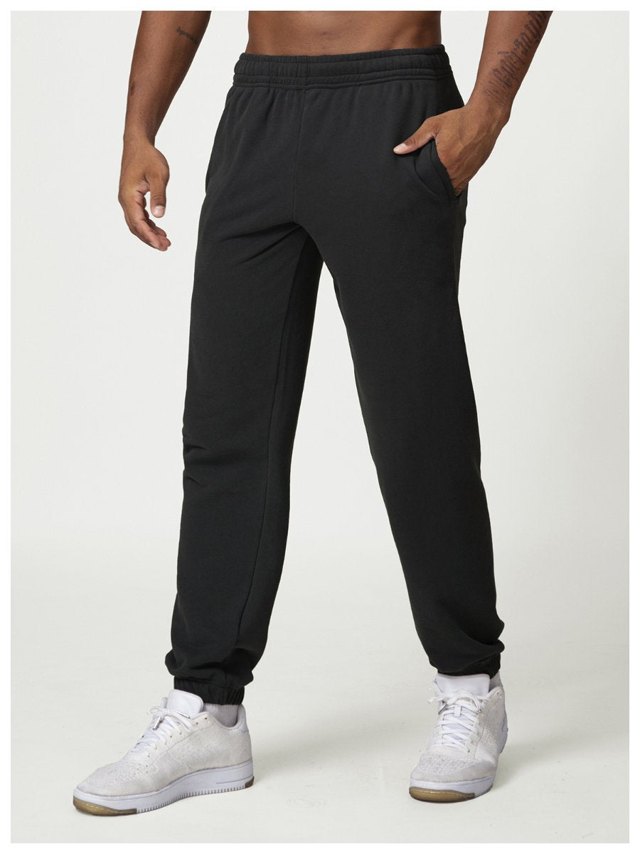 Mens Casual Activewear 50%cotton 50%polyester Hoodie Pants Set 1019-1017 - pants print logo 16