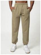 Mens Casual Activewear 50%cotton 50%polyester Hoodie Pants Set 1019-1017 - pants print logo 18