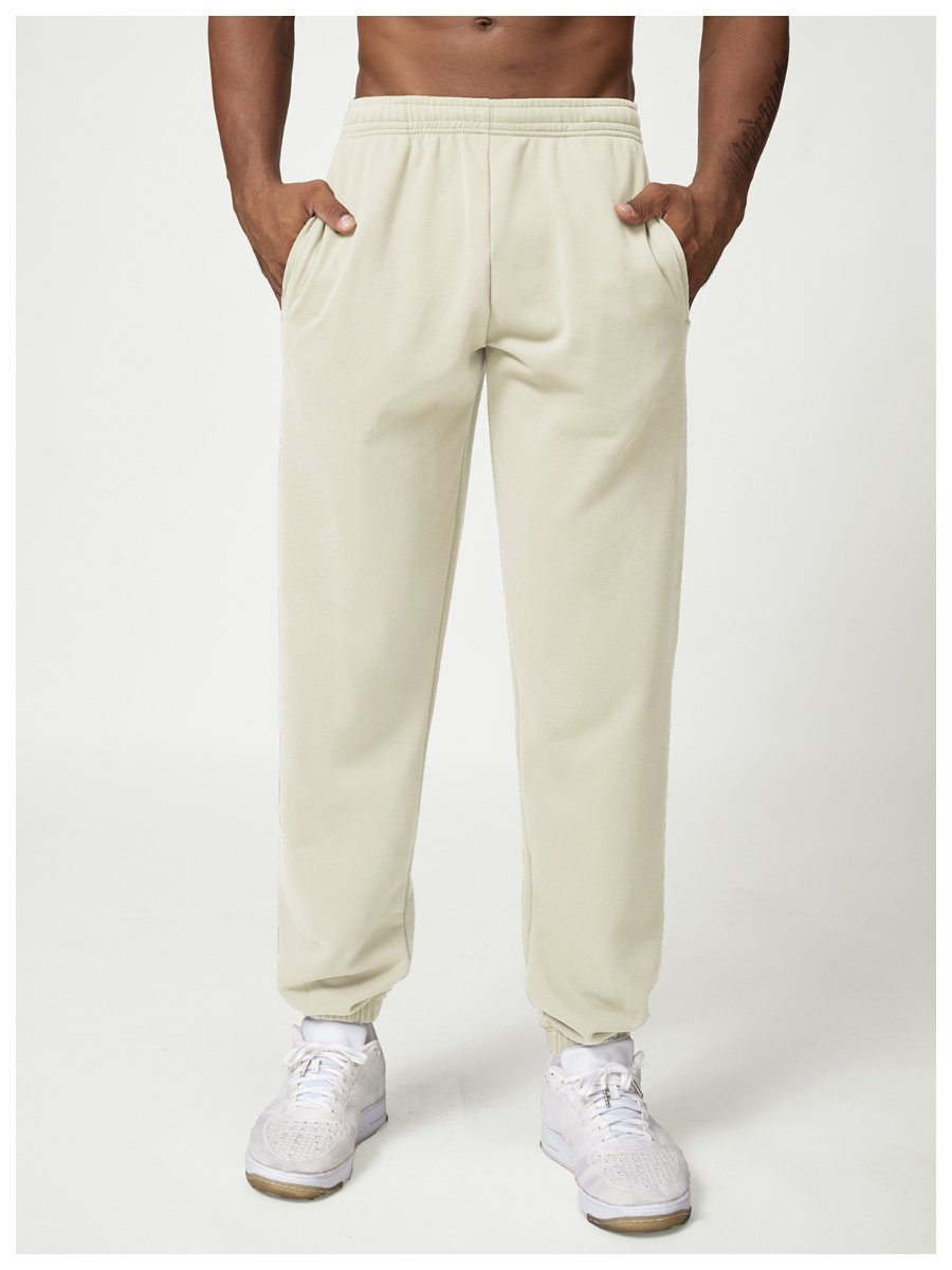 Mens Casual Activewear 50%cotton 50%polyester Hoodie Pants Set 1019-1017 - pants print logo 4