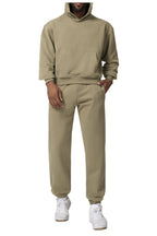 Mens Casual Activewear 50%cotton 50%polyester Hoodie Pants Set 1019-1017 - pants print logo 5