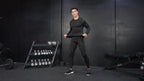 Mens Gym Compression 85%polyester 15%spandex Long Sleeve Shirt 1019 print logo 14