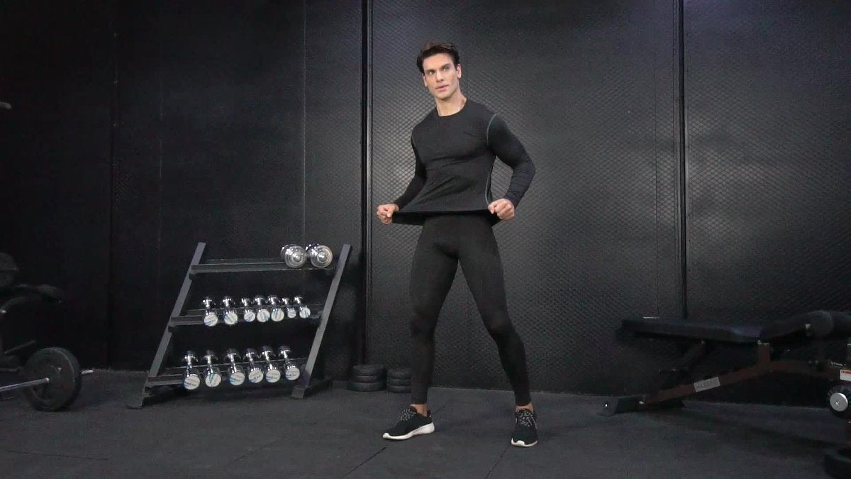 Mens Gym Compression 85%polyester 15%spandex Long Sleeve Shirt 1019 print logo 14