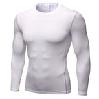 Mens Gym Compression 85%polyester 15%spandex Long Sleeve Shirt 1019 print logo 19