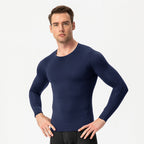 Mens Gym Compression 85%polyester 15%spandex Long Sleeve Shirt 1019 print logo 26