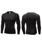 Mens Gym Compression 85%polyester 15%spandex Long Sleeve Shirt 1019 print logo 37