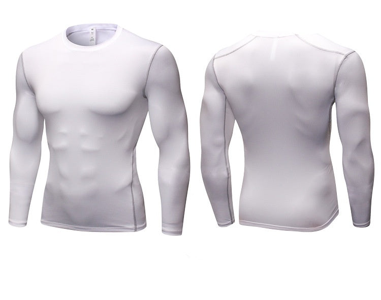 Mens Gym Compression 85%polyester 15%spandex Long Sleeve Shirt 1019 print logo 39