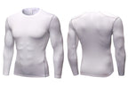 Mens Gym Compression 85%polyester 15%spandex Long Sleeve Shirt 1019 print logo 39