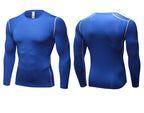 Mens Gym Compression 85%polyester 15%spandex Long Sleeve Shirt 1019 print logo 40