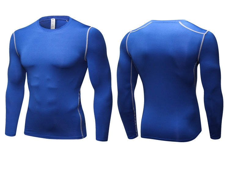 Mens Gym Compression 85%polyester 15%spandex Long Sleeve Shirt 1019 print logo 40