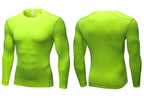 Mens Gym Compression 85%polyester 15%spandex Long Sleeve Shirt 1019 print logo 41