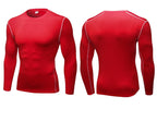Mens Gym Compression 85%polyester 15%spandex Long Sleeve Shirt 1019 print logo 42