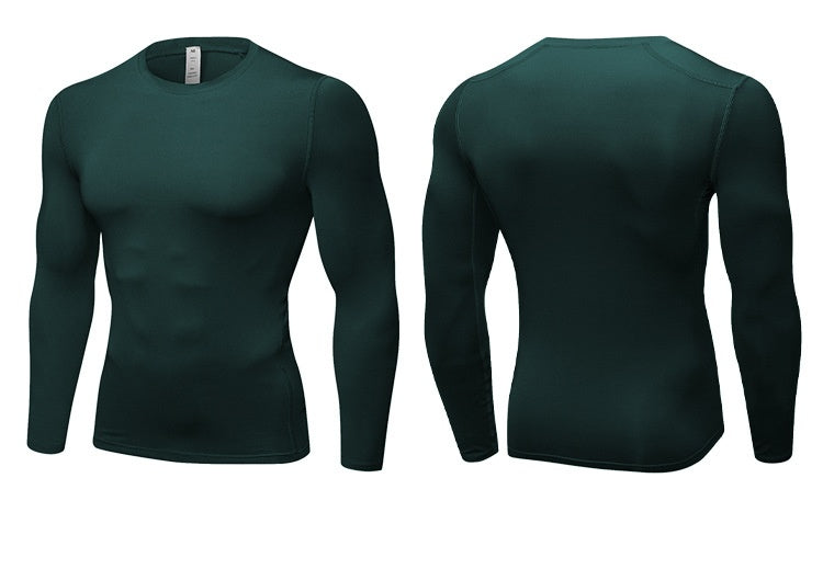 Mens Gym Compression 85%polyester 15%spandex Long Sleeve Shirt 1019 print logo 44