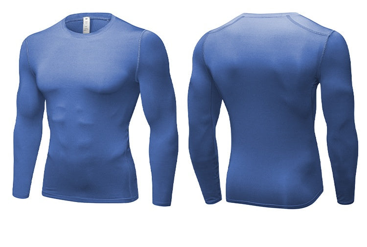 Mens Gym Compression 85%polyester 15%spandex Long Sleeve Shirt 1019 print logo 46