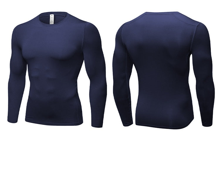 Mens Gym Compression 85%polyester 15%spandex Long Sleeve Shirt 1019 print logo 47