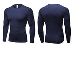 Mens Gym Compression 85%polyester 15%spandex Long Sleeve Shirt 1019 print logo 47