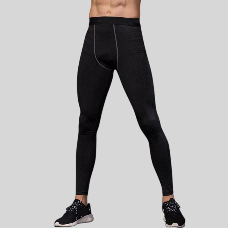 Mens Compression Training 85%polyester 15%spandex Pants 1022 print logo 1