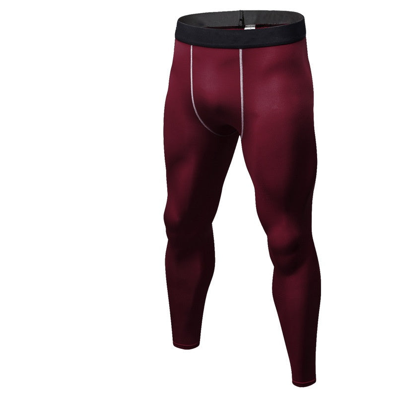 Mens Compression Training 85%polyester 15%spandex Pants 1022 print logo 19