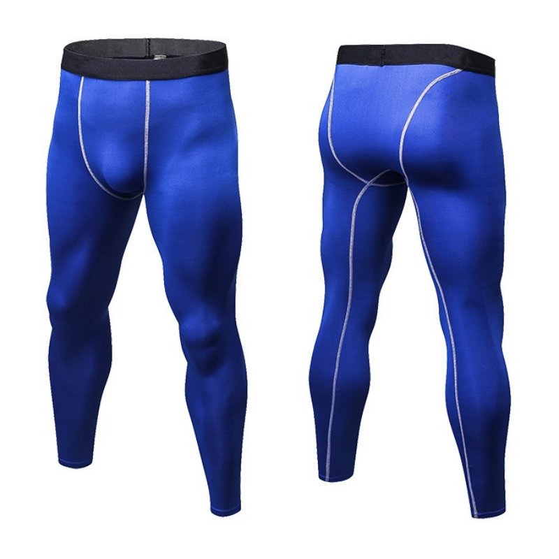 Mens Compression Training 85%polyester 15%spandex Pants 1022 print logo 2