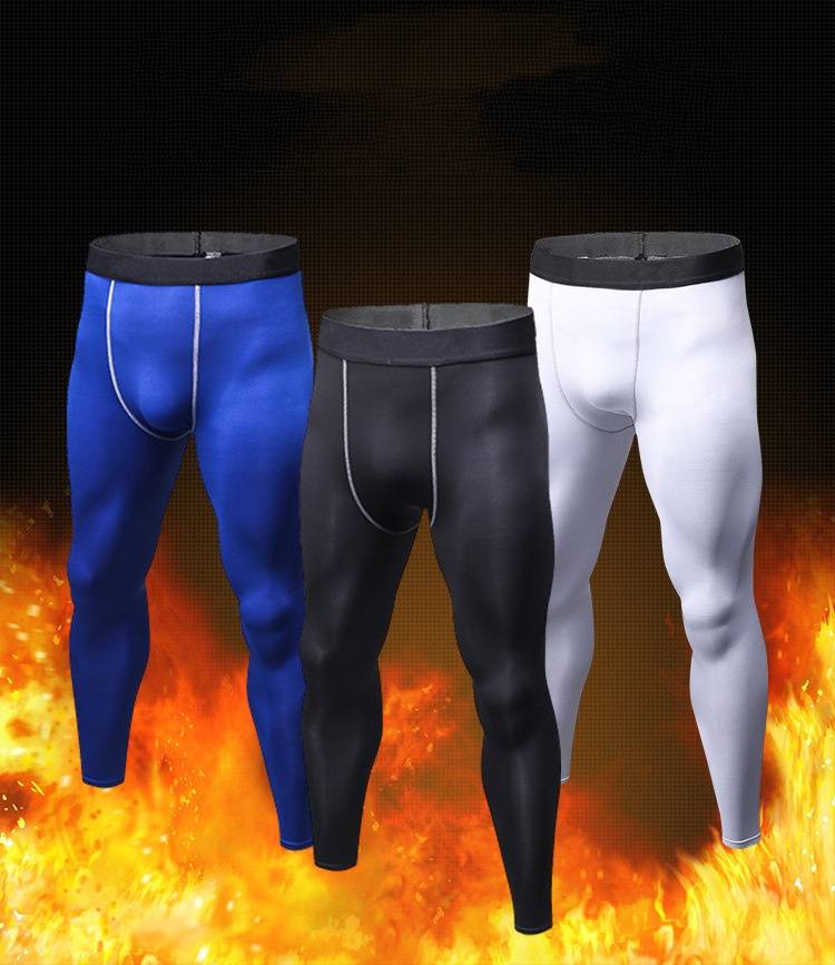 Mens Compression Training 85%polyester 15%spandex Pants 1022 print logo 22