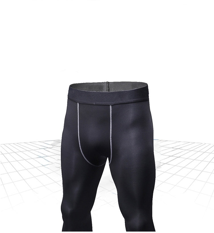 Mens Compression Training 85%polyester 15%spandex Pants 1022 print logo 23