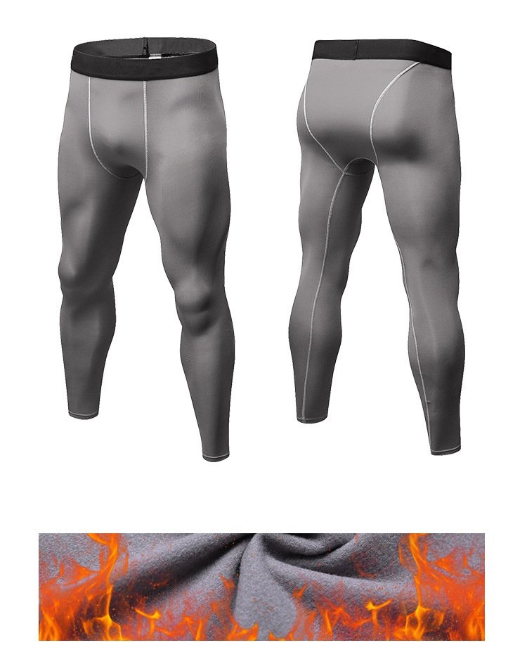 Mens Compression Training 85%polyester 15%spandex Pants 1022 print logo 25