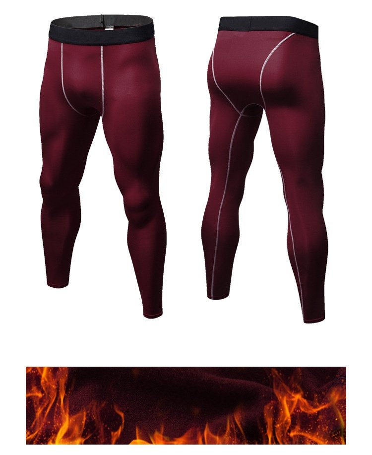 Mens Compression Training 85%polyester 15%spandex Pants 1022 print logo 29