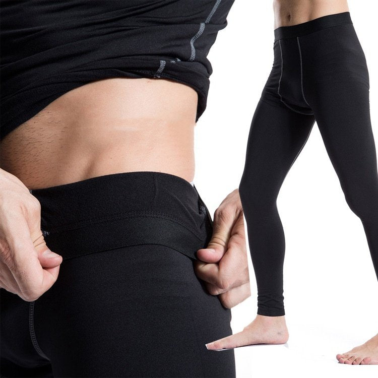 Mens Compression Training 85%polyester 15%spandex Pants 1022 print logo 32