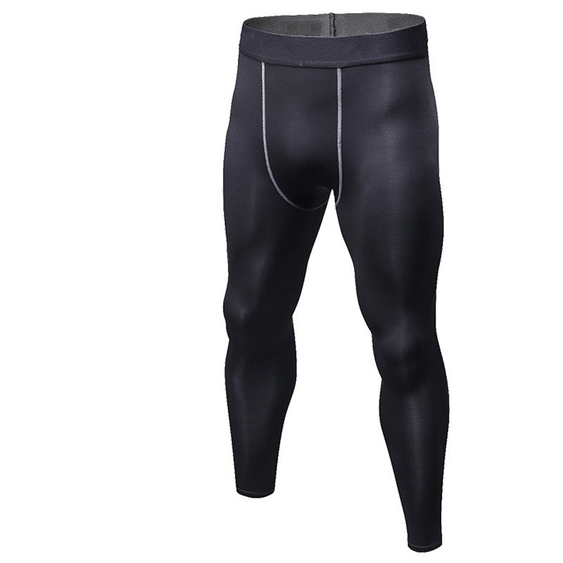 Mens Compression Training 85%polyester 15%spandex Pants 1022 print logo 4