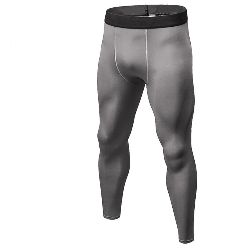 Mens Compression Training 85%polyester 15%spandex Pants 1022 print logo 6
