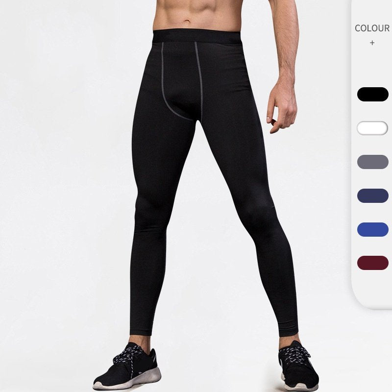 Mens Compression Training 85%polyester 15%spandex Pants 1022 print logo 9