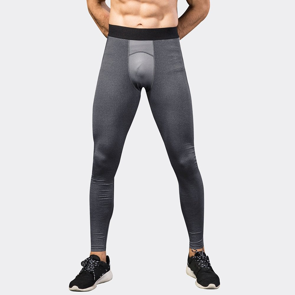 Mens Compression Running 85%polyester 15%spandex Pants 1040 print logo 1