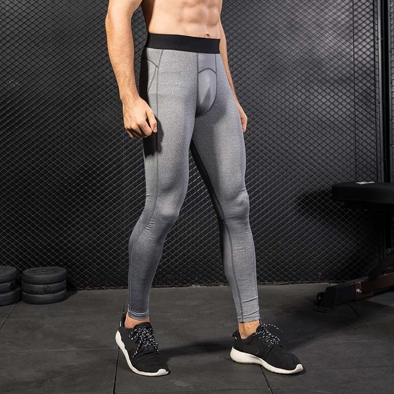 Mens Compression Running 85%polyester 15%spandex Pants 1040 print logo 13