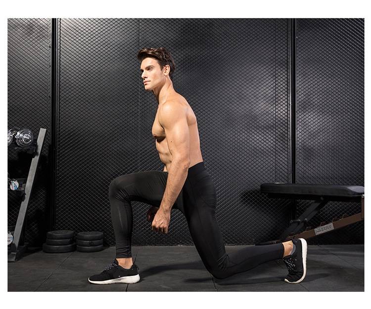 Mens Compression Running 85%polyester 15%spandex Pants 1040 print logo 27