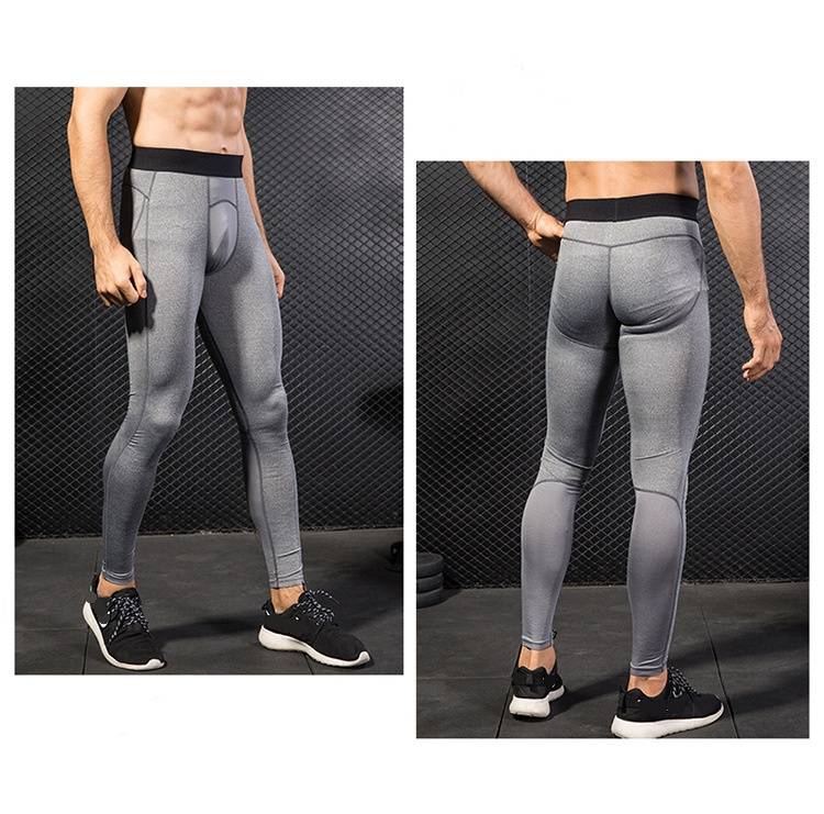 Mens Compression Running 85%polyester 15%spandex Pants 1040 print logo 28