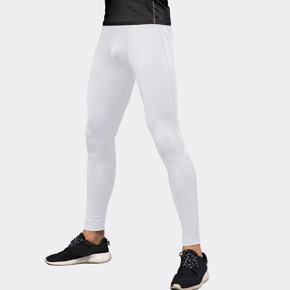 Mens Compression Running 85%polyester 15%spandex Pants 1040 print logo 3