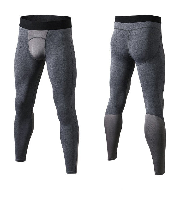 Mens Compression Running 85%polyester 15%spandex Pants 1040 print logo 31